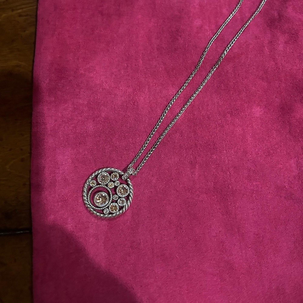 Brighton Silver Pendant Necklace Modern Minimalist Design